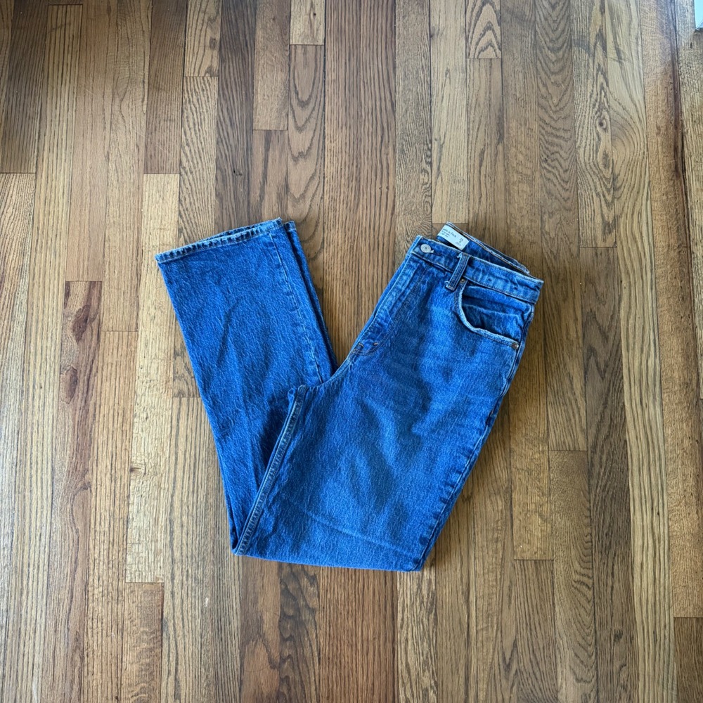 Abercrombie & Fitch Curve Love The 90s Straight Ultra High Rise Jeans Sz 29 8 R